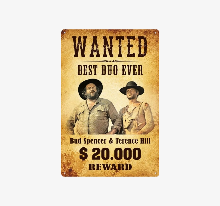 Bud Spencer & Terence Hill - Wanted best Duo ever $ 20.000 Reward